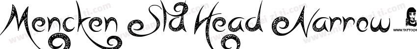 Mencken Std Head Narrow字体转换